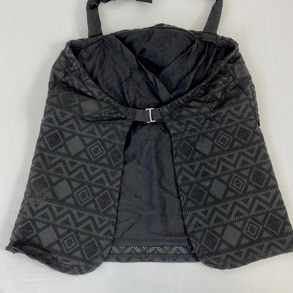 Nursing Queen breastfeeding maternity swimsuit top black small - Picture 2 of 6